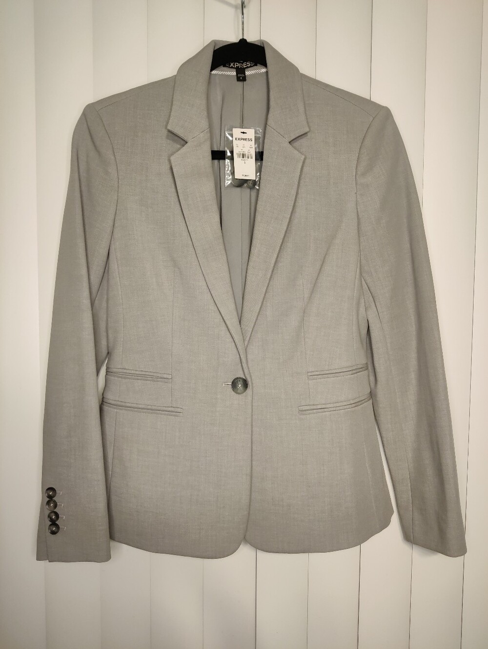 Express Women's Light Gray Blazer